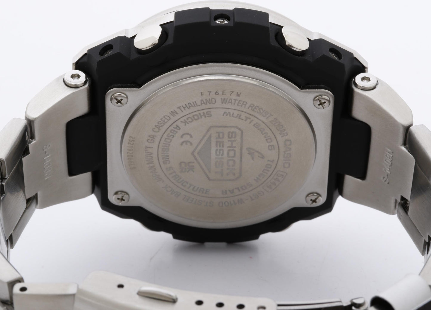 CASIO カシオ 時計 GSHOCK GSTEEL GSTW100 Series GSTW110D1AJF ブラック シルバー 樹脂／ステンレススチール メンズ デジアナ 超美品
