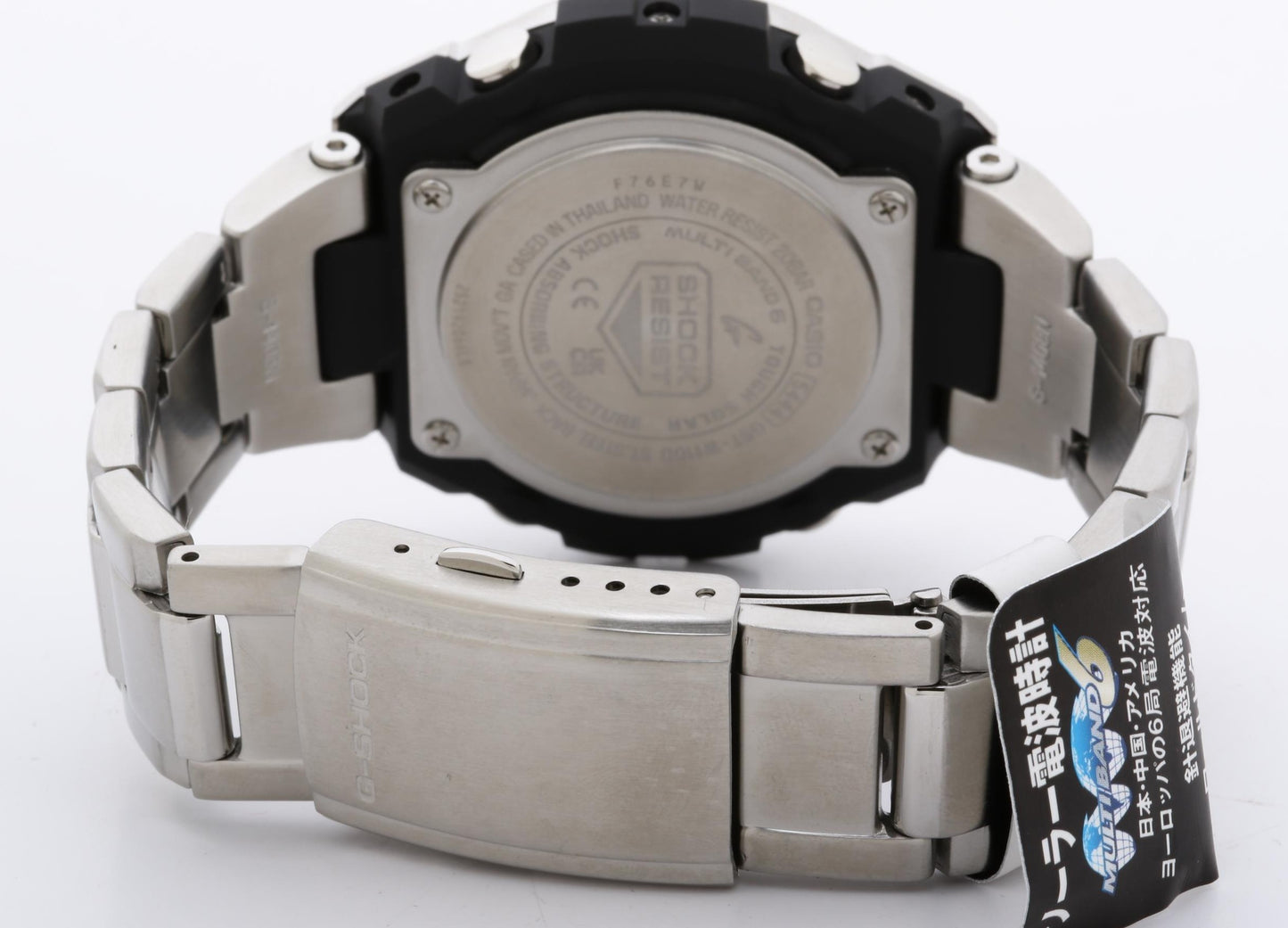 CASIO カシオ 時計 GSHOCK GSTEEL GSTW100 Series GSTW110D1AJF ブラック シルバー 樹脂／ステンレススチール メンズ デジアナ 超美品