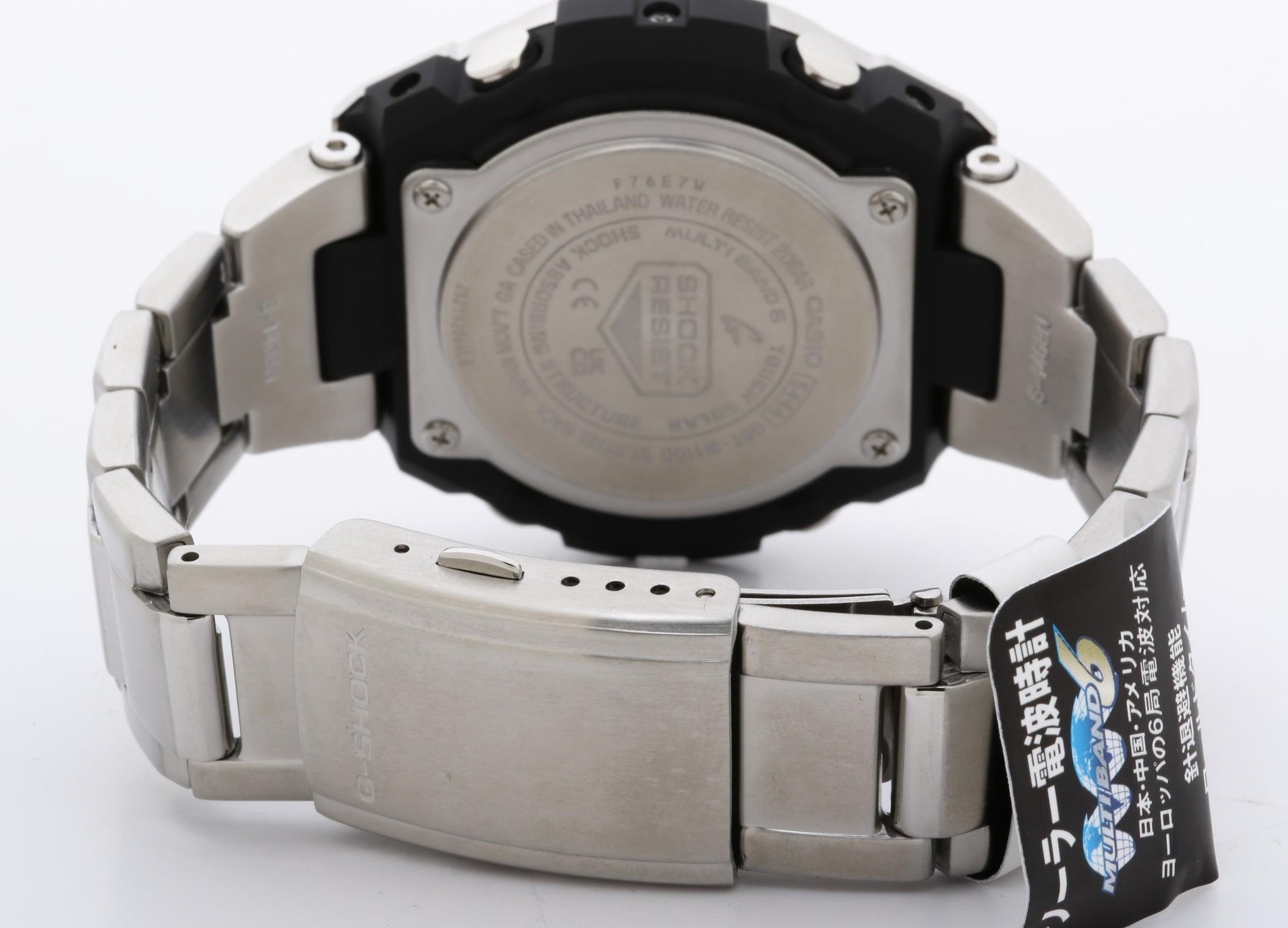 CASIO カシオ 時計 GSHOCK GSTEEL GSTW100 Series GSTW110D1AJF ブラック シルバー 樹脂／ステンレススチール メンズ デジアナ 超美品