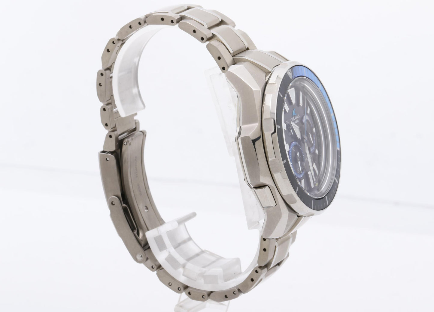 CASIO カシオ 時計 オシアナス CACHALOT OCWP20001AJF ブルー シルバー チタン メンズ アナログ 超美品