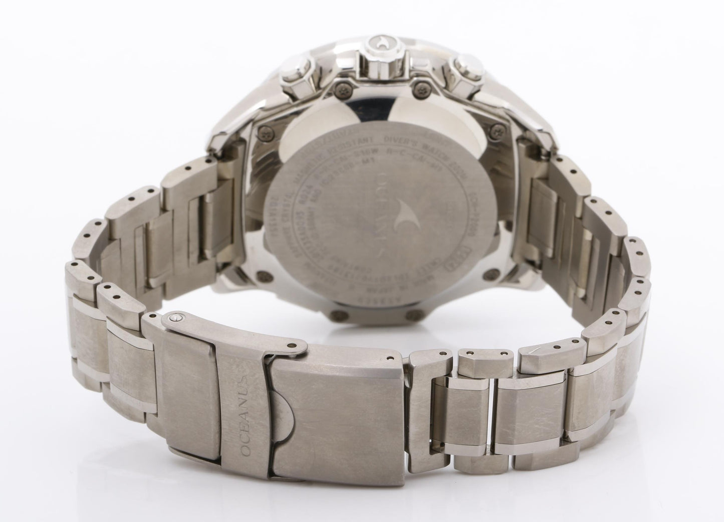 CASIO カシオ 時計 オシアナス CACHALOT OCWP20001AJF ブルー シルバー チタン メンズ アナログ 超美品