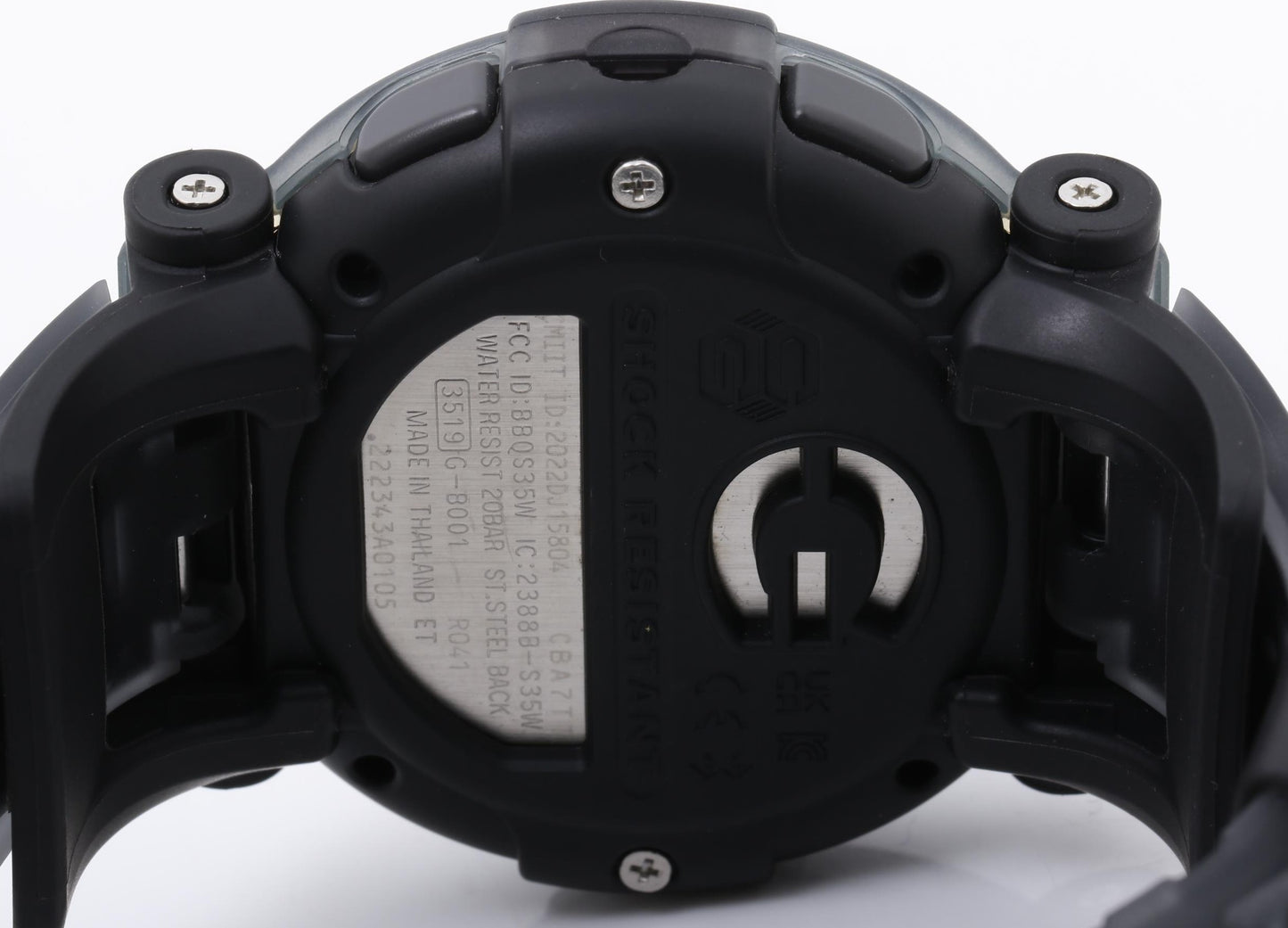 CASIO カシオ 時計 GSHOCK DIGITAL DW001 SERIES GB001MVB8JR クリアブラック カーボンファイバー強化樹脂／ステンレススチール 樹脂 メンズ デジタル ジェイソン 美品