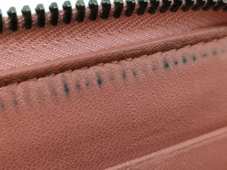 BOTTEGA VENETA ボッテガヴェネタ 財布 イントレチャート アイヤーズ 114076 ピンクベージュ系 パイソン ユニセックス ラウンドファスナー 長財布