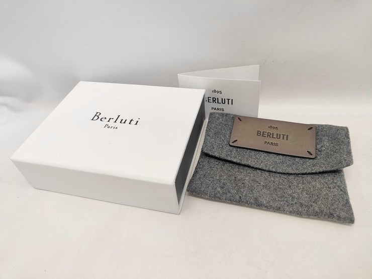 Berluti ベルルッティ カードケース バンブー カリグラフィ ブラウン系 スクリットレザー ユニセックス 新品未使用展示品