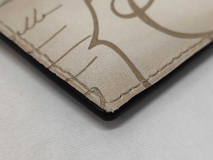 Berluti ベルルッティ カードケース バンブー カリグラフィ ブラウン系 スクリットレザー ユニセックス 新品未使用展示品