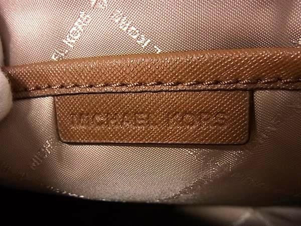 MICHAEL KORS マイケルコース ショルダーバッグ JET SET ITEM 35T8GTTC9L ブラウン系 レザー レディース クロスボディ 斜め掛け チェーン ゴールド金具 超美品