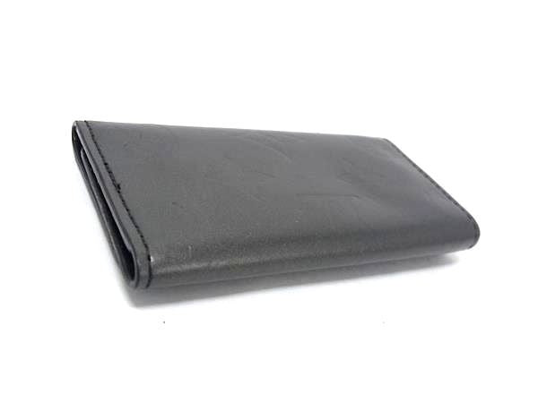 LOUIS VUITTON ルイヴィトン キーケース モノグラム マット ミュルティクレ4 M65162 ノワール系 カーフレザー メンズ 4連 シルバー金具 美品