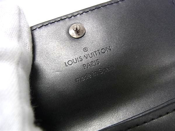 LOUIS VUITTON ルイヴィトン キーケース モノグラム マット ミュルティクレ4 M65162 ノワール系 カーフレザー メンズ 4連 シルバー金具 美品