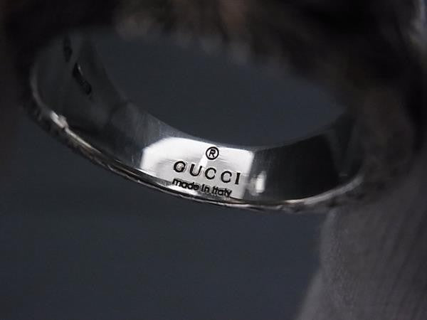 GUCCI グッチ 指輪 アラベスク インターロッキングG リング 455302 シルバー系 Ag925 ユニセックス 美品