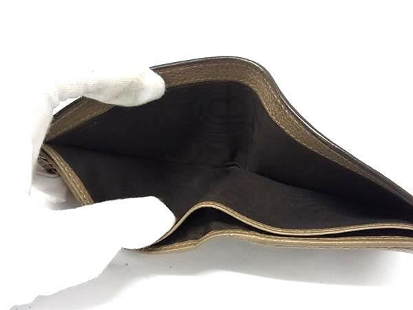 GUCCI グッチ 二つ折り財布 ジャンボGG コインウォレット 739479 ブラウン系 レザー メンズ 美品