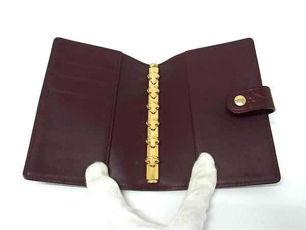 LOUIS VUITTON ルイヴィトン 手帳カバー モノグラム ヴェルニ アジェンダPM R21050 ヴィオレ系 パテントレザー レディース ゴールド金具 美品