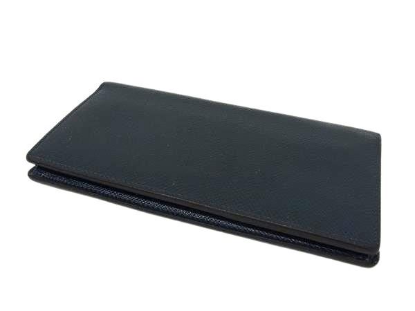 LOUIS VUITTON ルイヴィトン 長財布 タイガ ポルトフォイユ ロン M33404 オセアン系 レザー メンズ 二つ折り 札入れ 美品