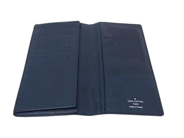 LOUIS VUITTON ルイヴィトン 長財布 タイガ ポルトフォイユ ロン M33404 オセアン系 レザー メンズ 二つ折り 札入れ 美品