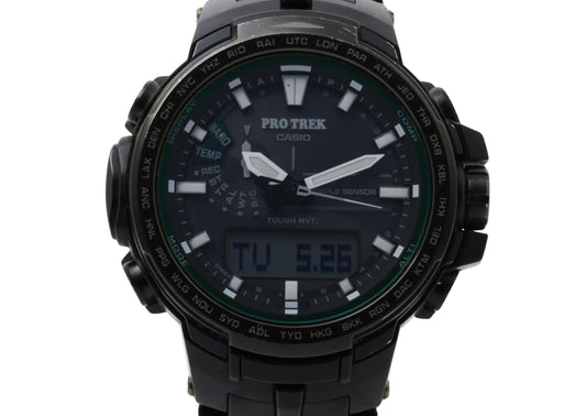 CASIO カシオ 腕時計 PRO TREK プロトレック PRW-S6100Y-1JF ブラック系 樹脂／ステンレススチール メンズ アナデジ 美品