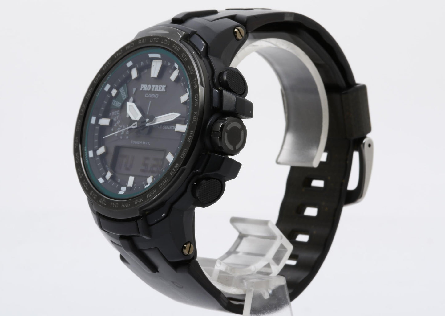 CASIO カシオ 腕時計 PRO TREK プロトレック PRW-S6100Y-1JF ブラック系 樹脂／ステンレススチール メンズ アナデジ 美品