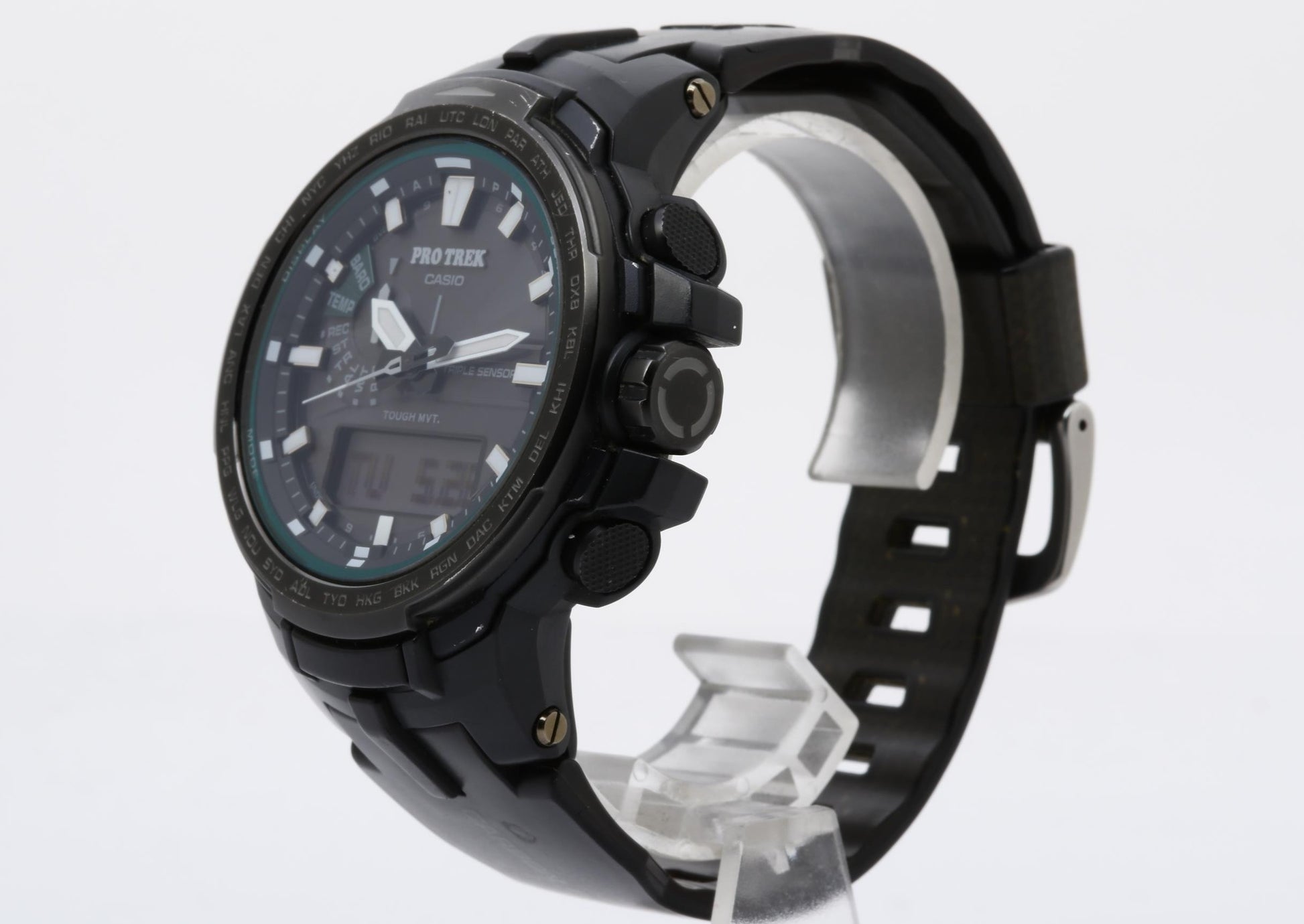 CASIO カシオ 腕時計 PRO TREK プロトレック PRW-S6100Y-1JF ブラック系 樹脂／ステンレススチール メンズ アナデジ 美品