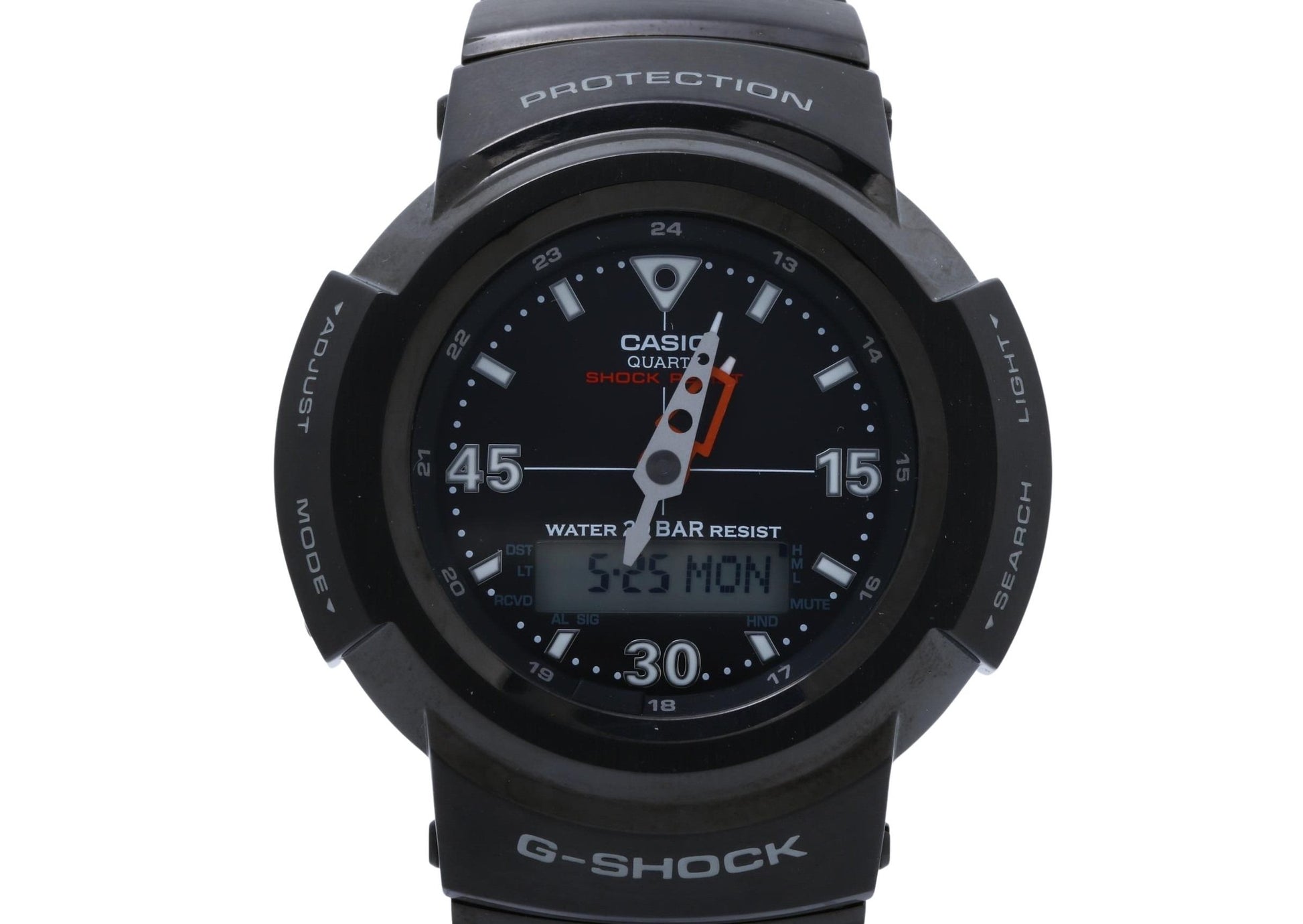 CASIO カシオ 腕時計 G-SHOCK FULL METAL AW-500 SERIES AWM-500-1AJF ブラック系 ステンレススチール メンズ アナデジ 超美品