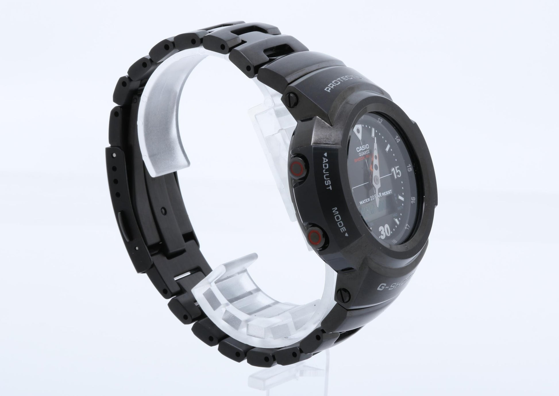 CASIO カシオ 腕時計 G-SHOCK FULL METAL AW-500 SERIES AWM-500-1AJF ブラック系 ステンレススチール メンズ アナデジ 超美品
