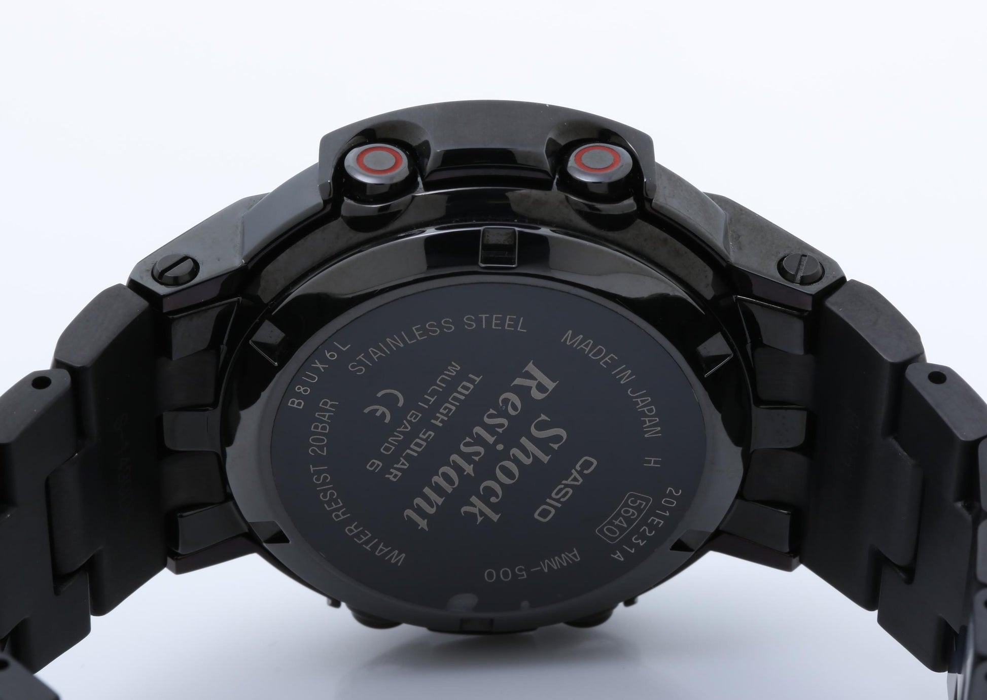CASIO カシオ 腕時計 G-SHOCK FULL METAL AW-500 SERIES AWM-500-1AJF ブラック系 ステンレススチール メンズ アナデジ 超美品