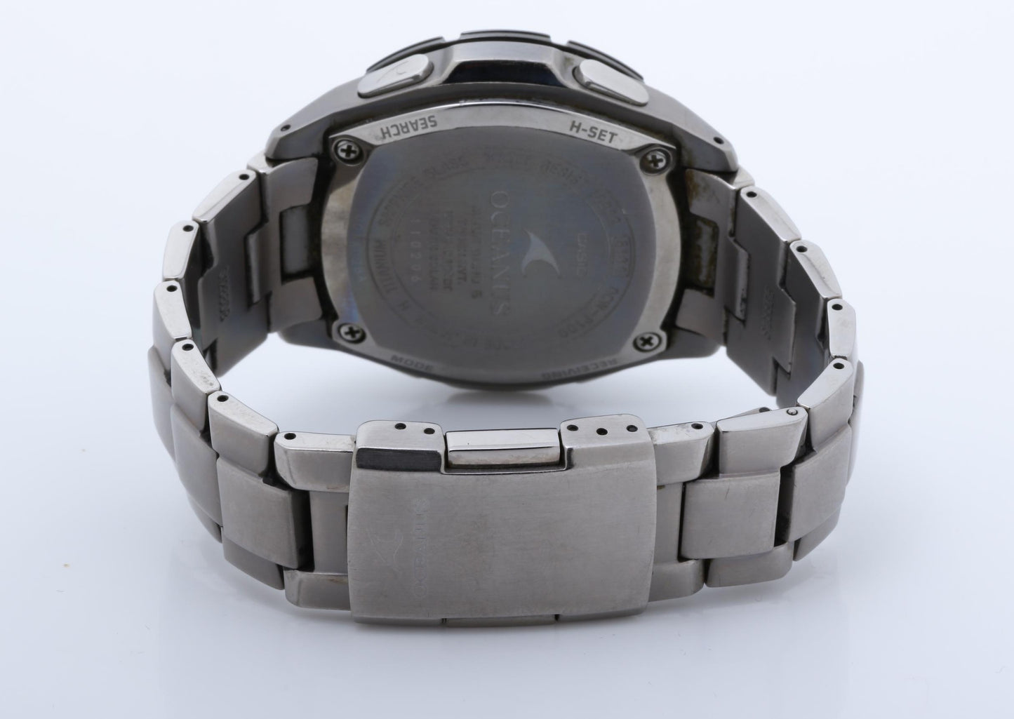 CASIO カシオ 腕時計 OCEANUS オシアナス OCW-P100 ブラック シルバー系 チタン メンズ アナログ 美品