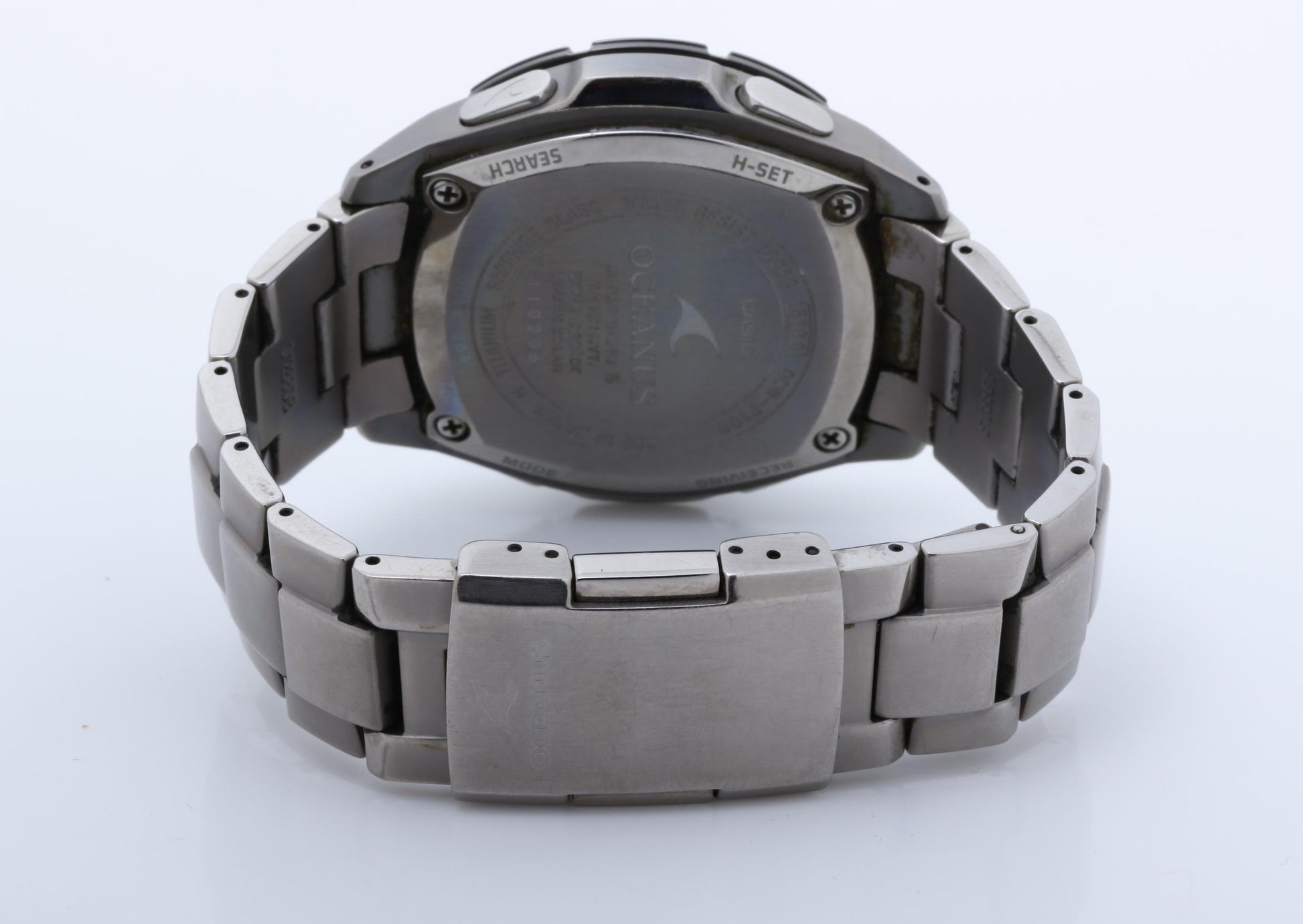 CASIO カシオ 腕時計 OCEANUS オシアナス OCW-P100 ブラック シルバー系 チタン メンズ アナログ 美品