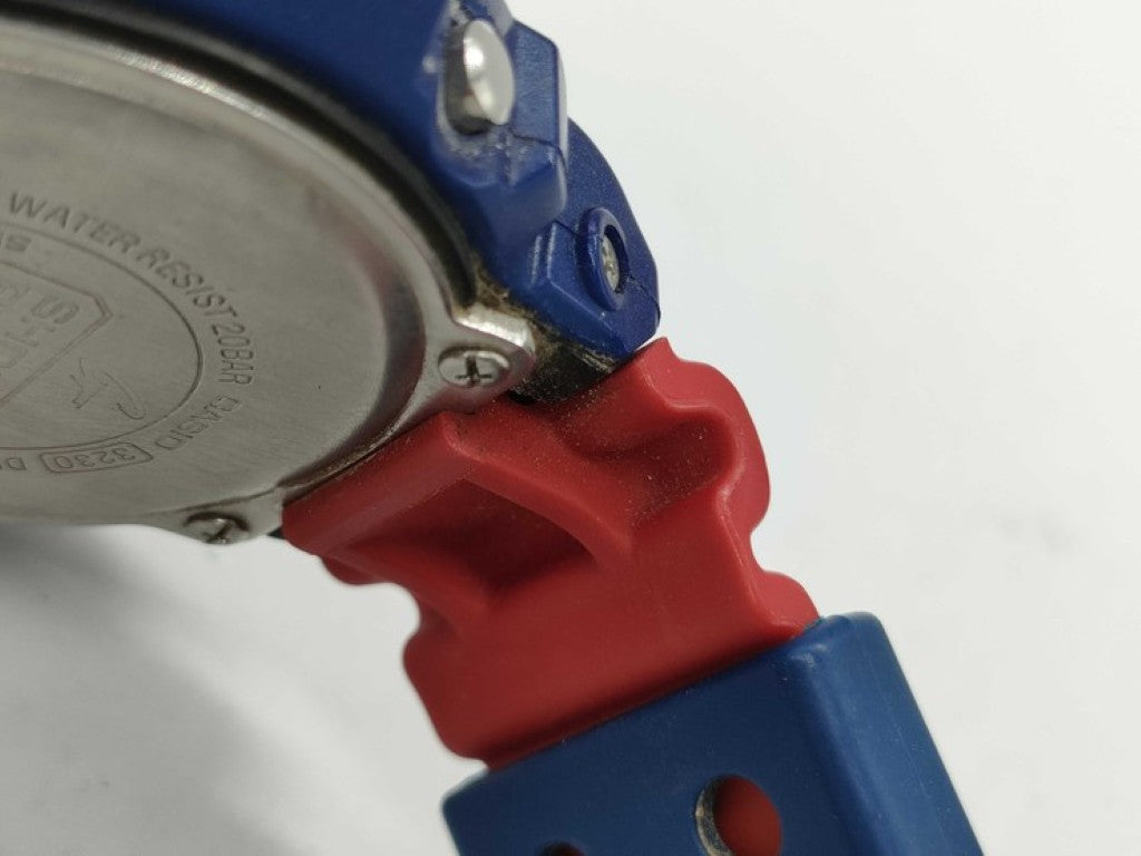 CASIO カシオ 時計 G-SHOCK DW-6900AC ホワイト ブルー レッド系 樹脂 メンズ 美品