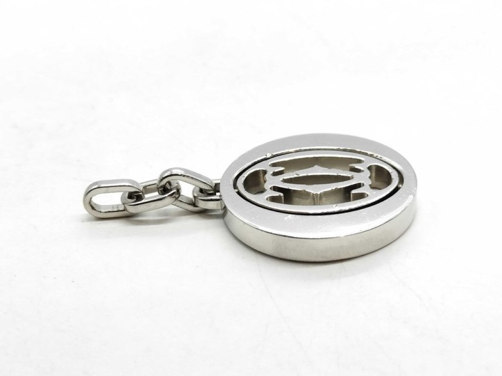 Cartier カルティエ チャーム ペンダントトップ シルバー系 メタル ユニセックス ドゥーブルC 2C ロゴ