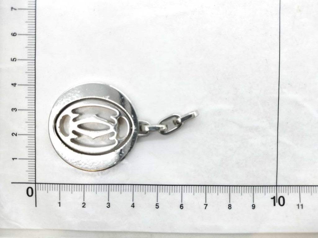 Cartier カルティエ チャーム ペンダントトップ シルバー系 メタル ユニセックス ドゥーブルC 2C ロゴ