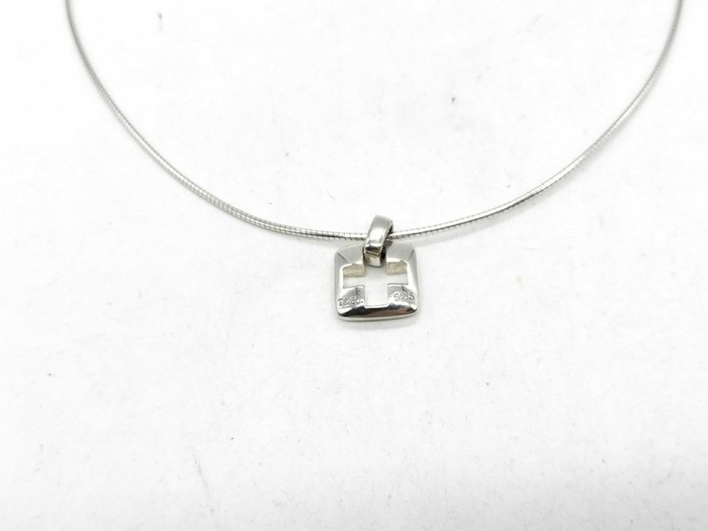 Tiffany&Co. ティファニー ネックレス ピアストクロス シルバー系 SV925 レディース 美品