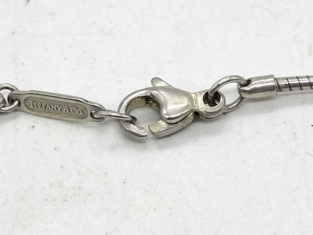 Tiffany&Co. ティファニー ネックレス ピアストクロス シルバー系 SV925 レディース 美品