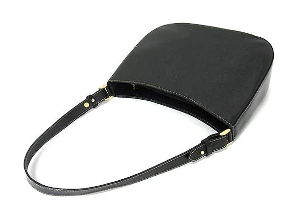 Burberrys バーバリーズ ハンドバッグ ワンショルダーバッグ ブラック系 レザー レディース ヴィンテージ シャドーホース ゴールド金具 美品