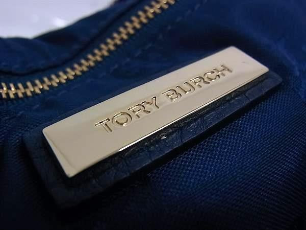TORY BURCH トリーバーチ ハンドバッグ ブルー系 レザー レディース 2WAY 美品