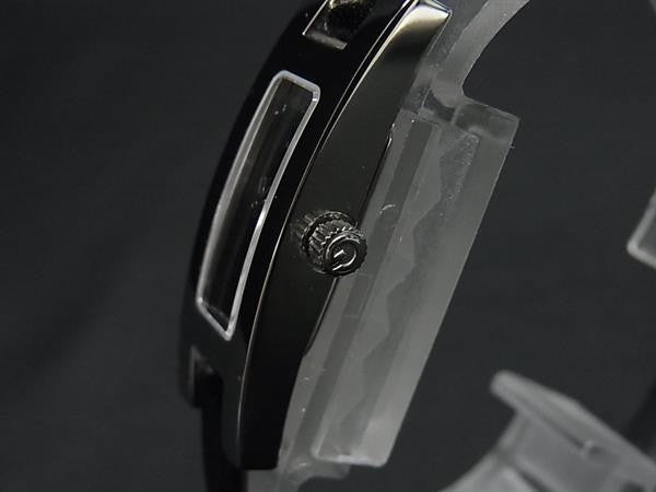 GUCCI グッチ 時計 3900L ブラック シルバー系 ステンレス レザー レディース 美品