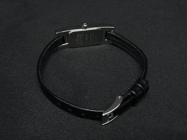 GUCCI グッチ 時計 3900L ブラック シルバー系 ステンレス レザー レディース 美品