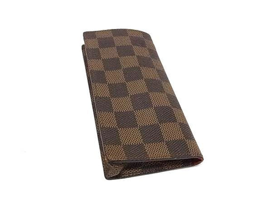 LOUIS VUITTON ルイヴィトン 眼鏡ケース エテュイ リュネット サンプール N62964 エベヌ（ブラウン）系 ダミエ ユニセックス 美品