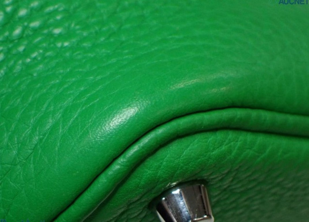 HERMES エルメス ハンドバッグ ピコタンロック PM バンブー（グリ−ン系） トリヨンクレマンス レディース シルバー金具 美品