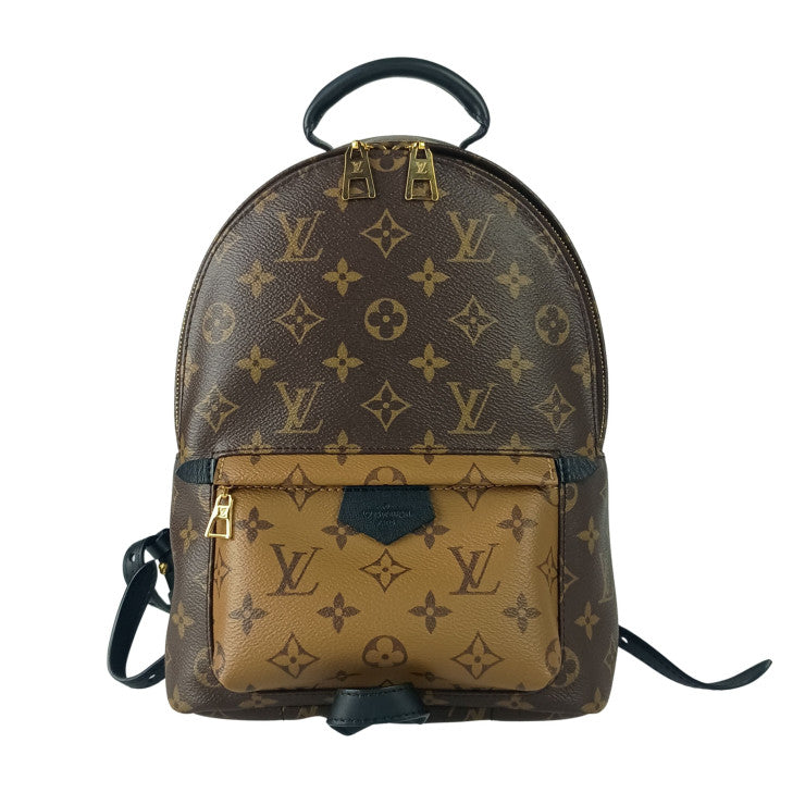 LOUIS VUITTON ルイヴィトン リュックサック パームスプリング バックパック PM M43116 ブラウン系 モノグラムリバース ユニセックス ゴールド金具 超美品