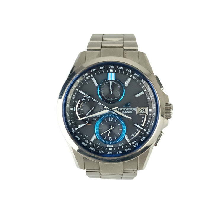 CASIO カシオ 腕時計 OCEANUS オシアナス Classic Line OCW-T2600-1AJF ブラック文字盤系 チタン メンズ ソーラー電波 アナログ 美品