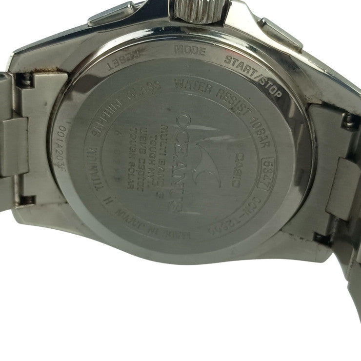 CASIO カシオ 腕時計 OCEANUS オシアナス Classic Line OCW-T2600-1AJF ブラック文字盤系 チタン メンズ ソーラー電波 アナログ 美品