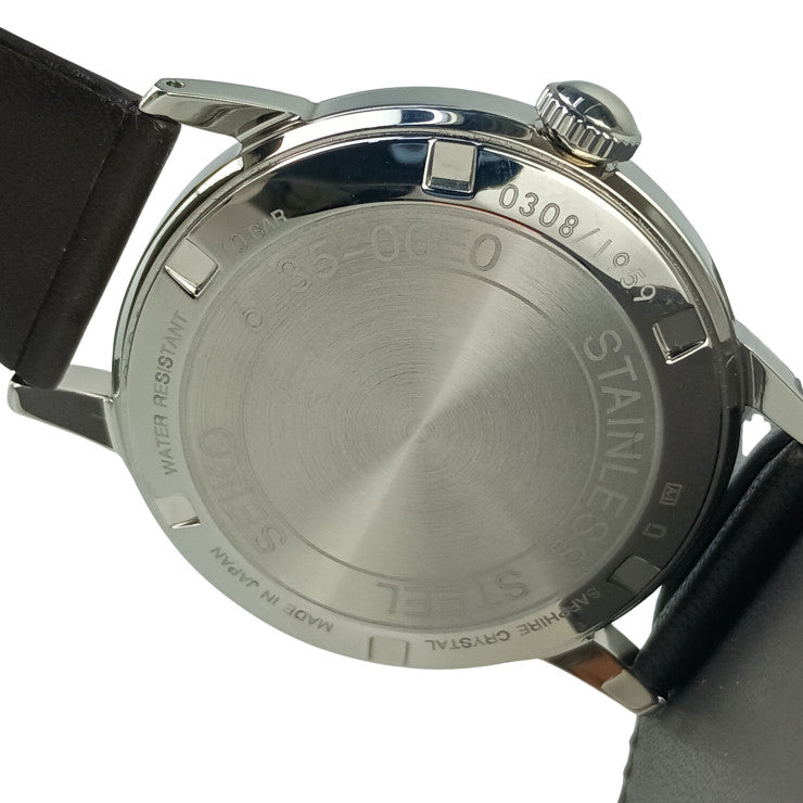 SEIKO セイコー 腕時計 プロスペックス 1959 初代アルピニスト 復刻デザイン 1959本限定モデル 6L35-00E0/SBEN001 ブラック シルバー ブラウン系 ステンレス レザー メンズ 自動巻き 新品未使用展示品
