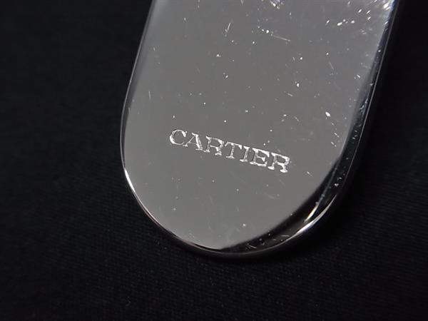 Cartier カルティエ キーホルダー ロゴモチーフ シルバー メタル ユニセックス 美品