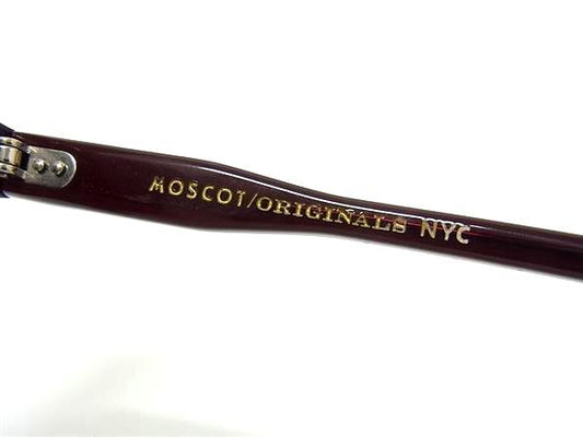 MOSCOT モスコット サングラス MILTZEN バーガンディ クリアグリーン プラスチック ユニセックス 超美品