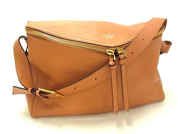 MCM エムシーエム ショルダーバッグ Diamond 3D ショルダーバッグ MWSEAAK01CK001 テラコッタ（ブラウン） レザー レディース 美品