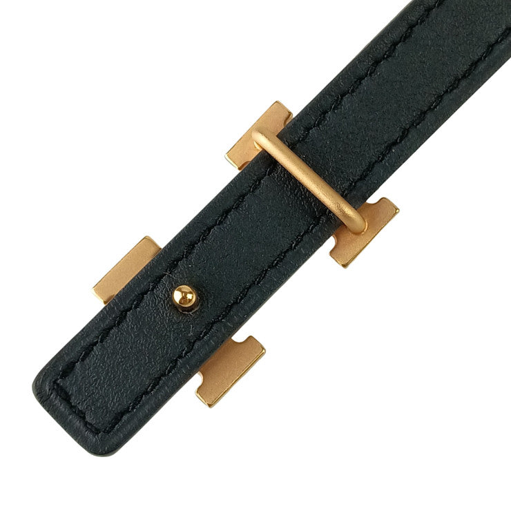 HERMES エルメス ベルト ミニH エトゥープ ブラック ヴォーエプソン ヴォースイフト レディース ゴールド金具 美品