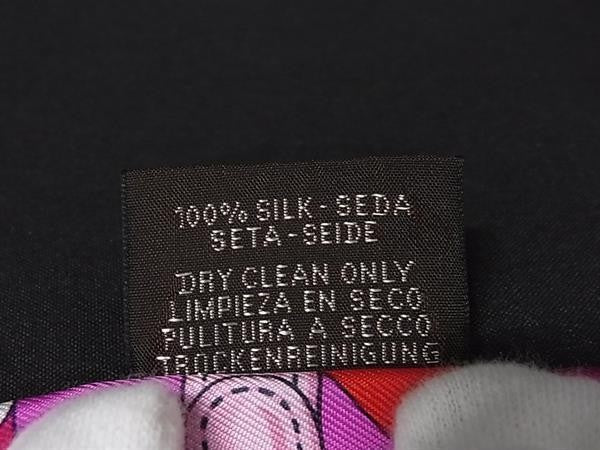 HERMES エルメス リボンスカーフ ツイリー マルチカラー シルク100％ レディース CLIC CLAC MODERN CANNAGE クリッククラック モダンカナージュ 新品未使用展示品