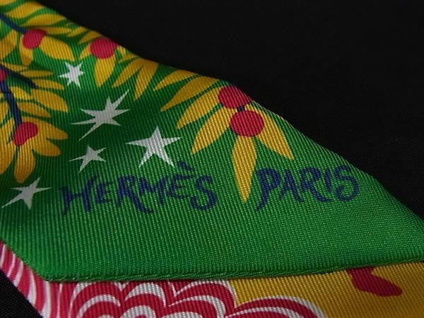 HERMES エルメス リボンスカーフ ツイリー マルチカラー シルク100％ レディース Twilly Le Charme D’Orphee オルフェウスの魅力に誘われて