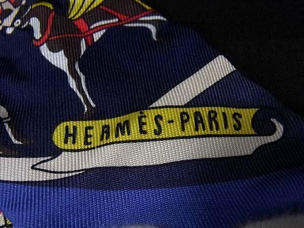 HERMES エルメス リボンスカーフ ツイリー マルチカラー シルク100％ レディース Exposition Universelle 万国博覧会