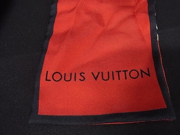 LOUIS VUITTON ルイヴィトン リボンスカーフ バンドー トランク M73964 マルチカラー シルク100％ レディース