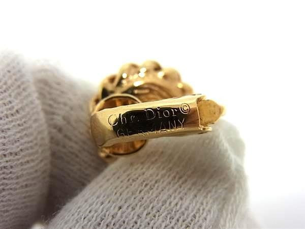 ChristianDior クリスチャンディオール イヤリング ゴールド メタル レディース パール クリップ式 美品