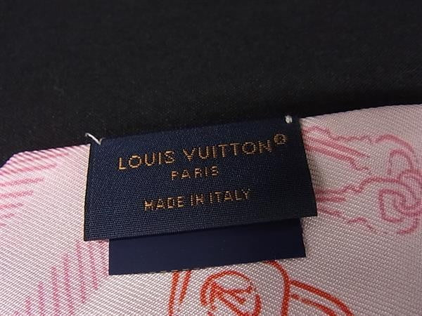 LOUIS VUITTON ルイヴィトン リボンスカーフ バンドーBB LVウィッシュリスト M78850 マルチカラー シルク100％ レディース 美品